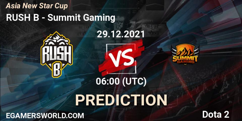 Prognose für das Spiel RUSH B VS Forest. 29.12.21. Dota 2 - Asia New Star Cup