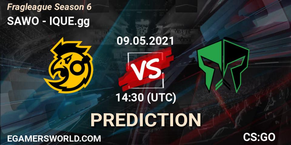 Prognose für das Spiel SAWO VS IQUE.gg. 09.05.2021 at 14:30. Counter-Strike (CS2) - Fragleague Season 6