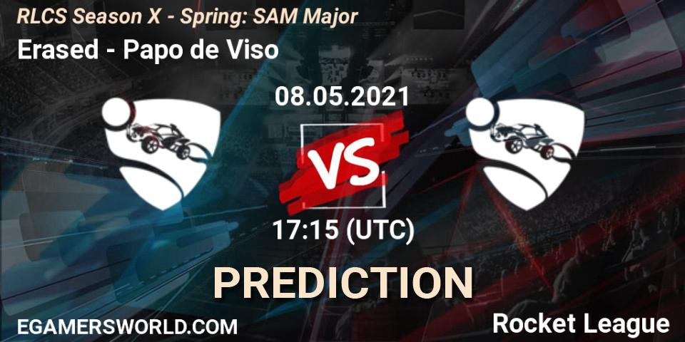 Prognose für das Spiel Erased VS Papo de Visão. 08.05.2021 at 17:15. Rocket League - RLCS Season X - Spring: SAM Major