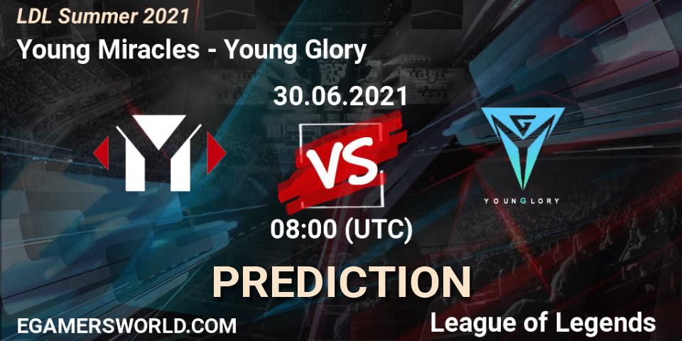 Prognose für das Spiel Young Miracles VS Young Glory. 30.06.2021 at 08:00. LoL - LDL Summer 2021