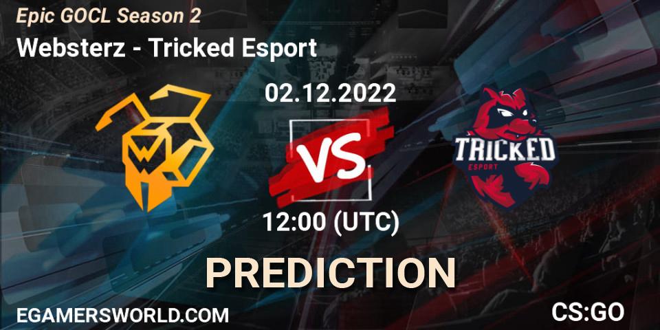 Prognose für das Spiel Websterz VS Tricked Esport. 02.12.22. CS2 (CS:GO) - Epic GOCL Season 2