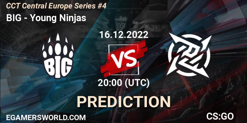 Prognose für das Spiel BIG VS Young Ninjas. 16.12.22. CS2 (CS:GO) - CCT Central Europe Series #4