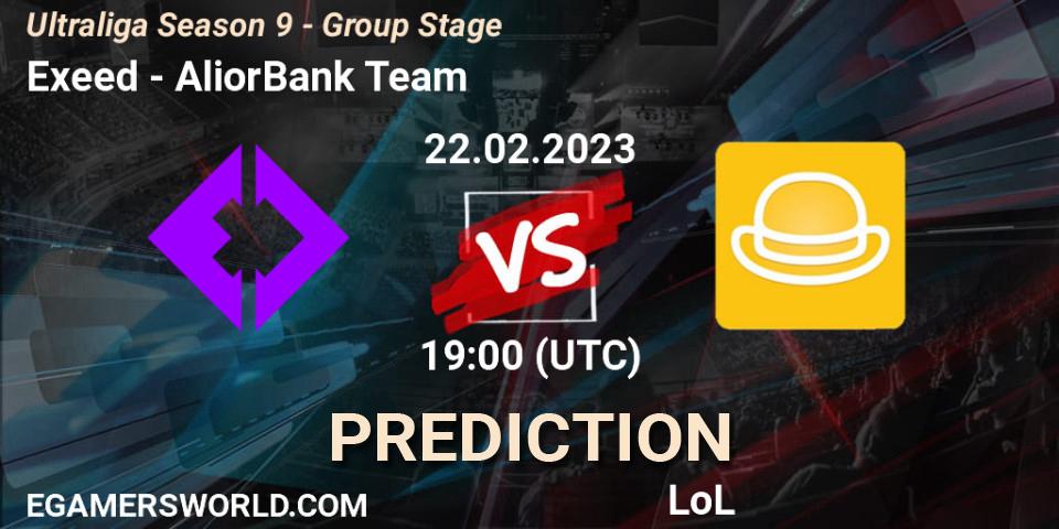 Prognose für das Spiel Exeed VS AliorBank Team. 27.02.2023 at 19:15. LoL - Ultraliga Season 9 - Group Stage