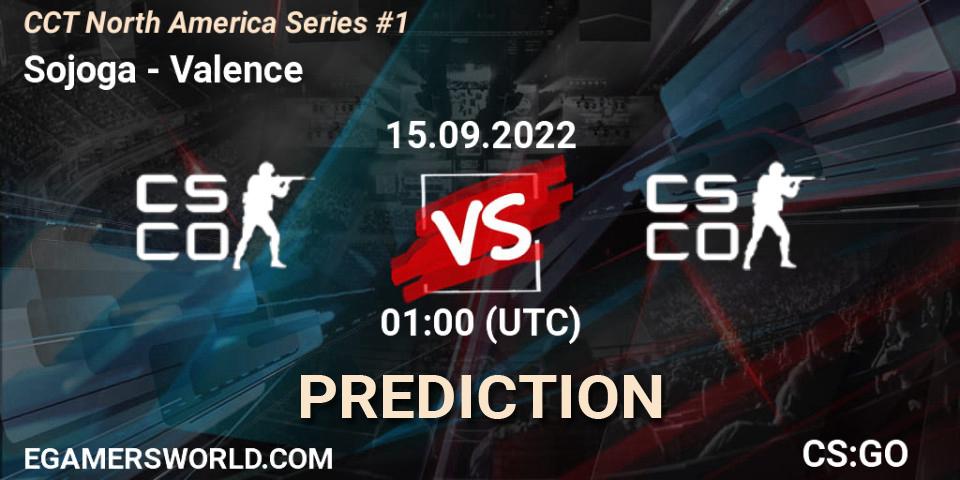 Prognose für das Spiel Sojoga VS Valence. 15.09.2022 at 01:00. Counter-Strike (CS2) - CCT North America Series #1