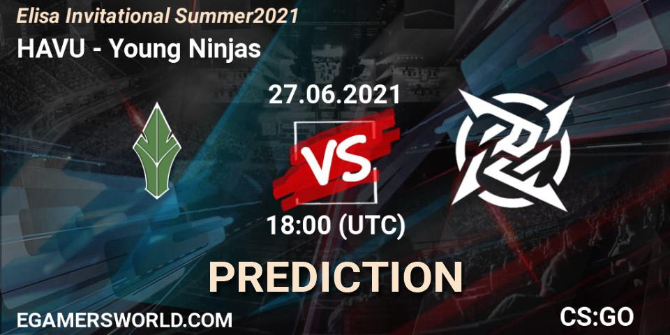 Prognose für das Spiel HAVU VS Young Ninjas. 27.06.21. CS2 (CS:GO) - Elisa Invitational Summer 2021