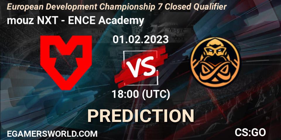 Prognose für das Spiel mouz NXT VS ENCE Academy. 31.01.23. CS2 (CS:GO) - European Development Championship 7 Closed Qualifier