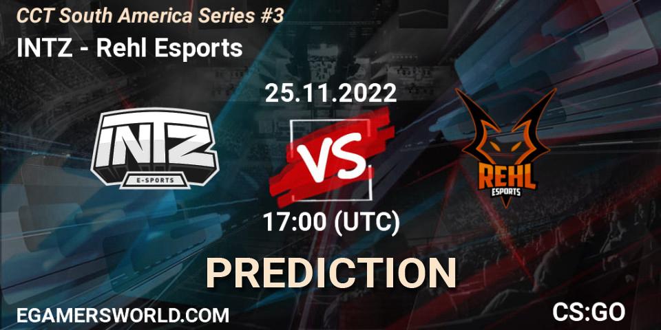 Prognose für das Spiel INTZ VS Rehl Esports. 25.11.22. CS2 (CS:GO) - CCT South America Series #3