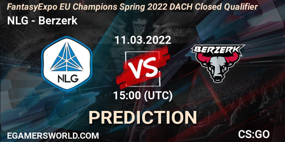 Prognose für das Spiel NLG VS Berzerk. 11.03.22. CS2 (CS:GO) - FantasyExpo EU Champions Spring 2022 DACH Closed Qualifier
