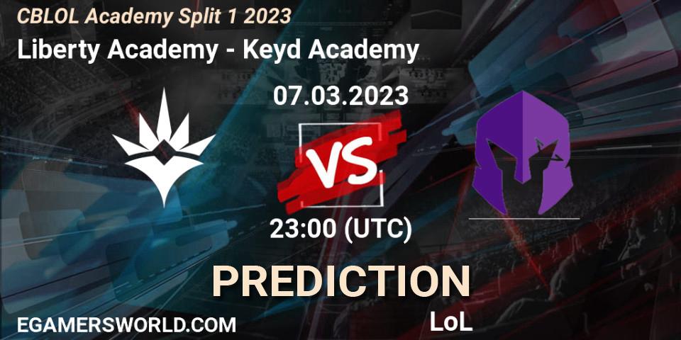 Prognose für das Spiel Liberty Academy VS Keyd Academy. 07.03.2023 at 23:00. LoL - CBLOL Academy Split 1 2023
