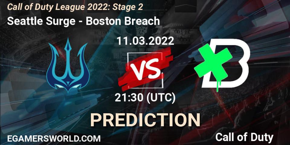 Prognose für das Spiel Seattle Surge VS Boston Breach. 11.03.2022 at 21:30. Call of Duty - Call of Duty League 2022: Stage 2