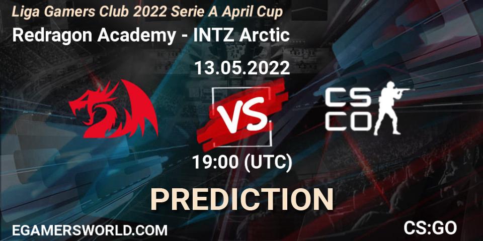 Prognose für das Spiel Redragon Academy VS INTZ Arctic. 13.05.2022 at 19:00. Counter-Strike (CS2) - Liga Gamers Club 2022 Serie A April Cup