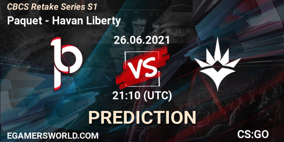 Prognose für das Spiel Paquetá VS Havan Liberty. 26.06.2021 at 21:10. Counter-Strike (CS2) - CBCS Retake Series S1