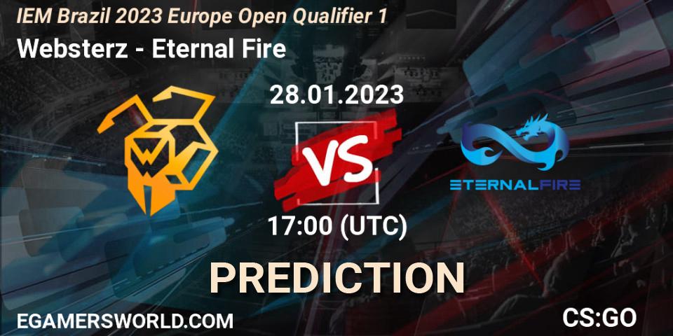 Prognose für das Spiel Websterz VS Eternal Fire. 28.01.23. CS2 (CS:GO) - IEM Brazil Rio 2023 Europe Open Qualifier 1