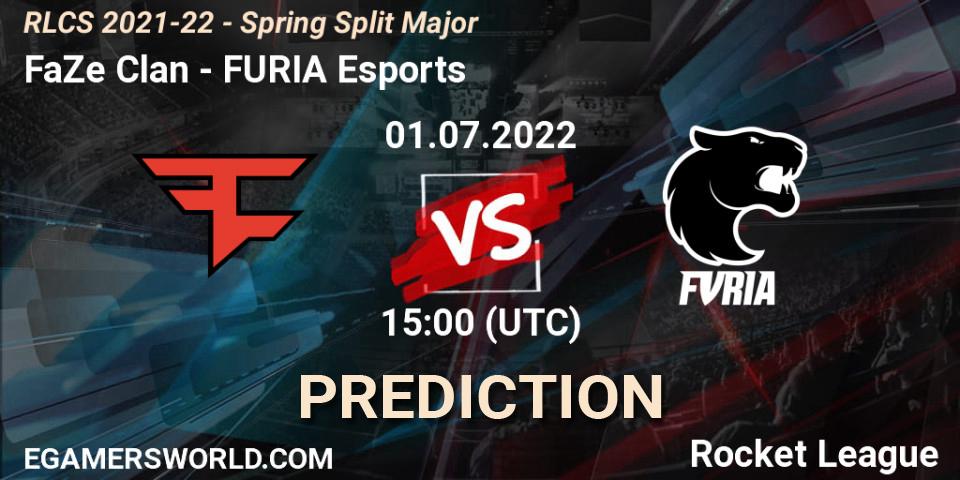 Prognose für das Spiel FaZe Clan VS FURIA Esports. 01.07.22. Rocket League - RLCS 2021-22 - Spring Split Major