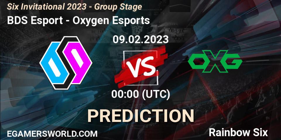 Prognose für das Spiel BDS Esport VS Oxygen Esports. 09.02.23. Rainbow Six - Six Invitational 2023 - Group Stage