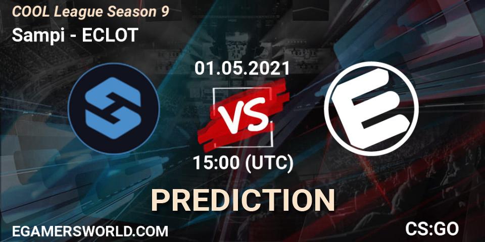 Prognose für das Spiel Sampi VS ECLOT. 01.05.21. CS2 (CS:GO) - COOL League Season 9