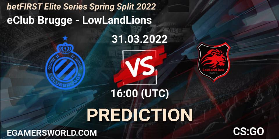 Prognose für das Spiel eClub Brugge VS LowLandLions. 31.03.2022 at 16:00. Counter-Strike (CS2) - Elite Series 2022: Spring Split