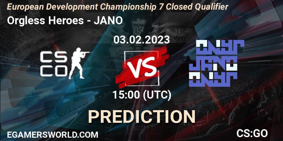 Prognose für das Spiel Into The Breach VS JANO. 03.02.23. CS2 (CS:GO) - European Development Championship 7 Closed Qualifier