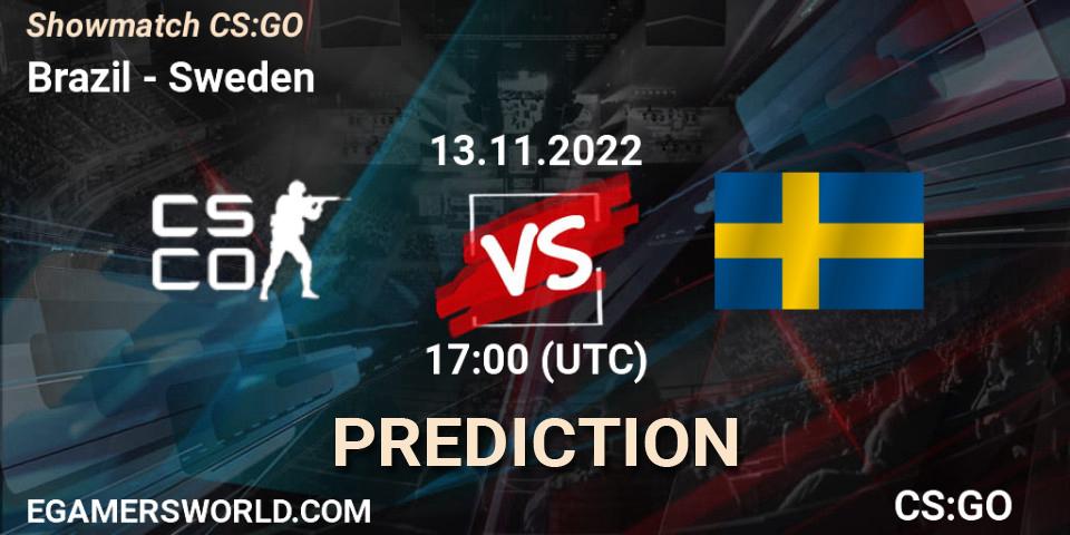 Prognose für das Spiel Team Brazil VS Sweden. 13.11.2022 at 16:00. Counter-Strike (CS2) - Showmatch CS:GO