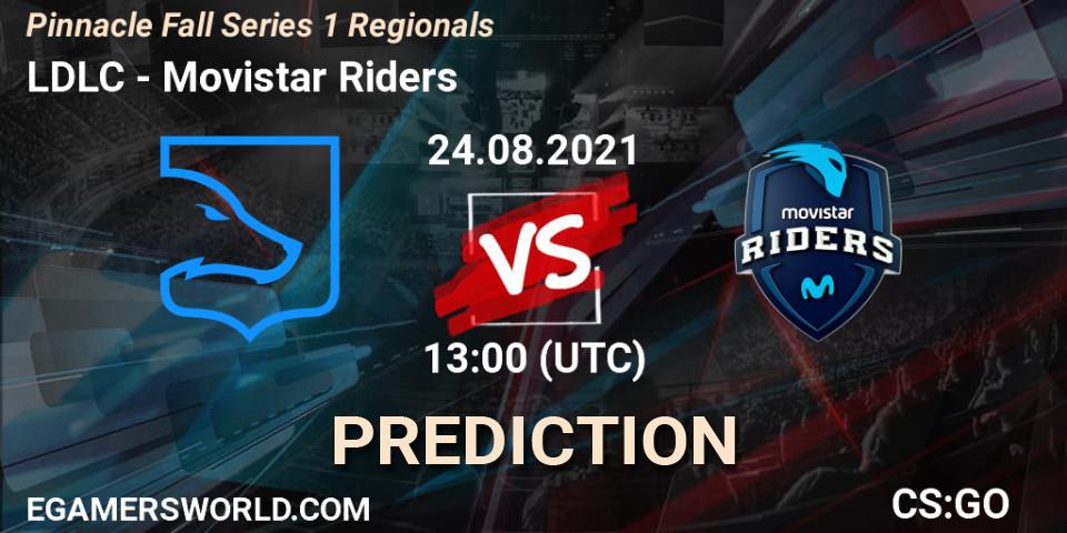 Prognose für das Spiel LDLC VS Movistar Riders. 24.08.21. CS2 (CS:GO) - Pinnacle Fall Series 1 Regionals