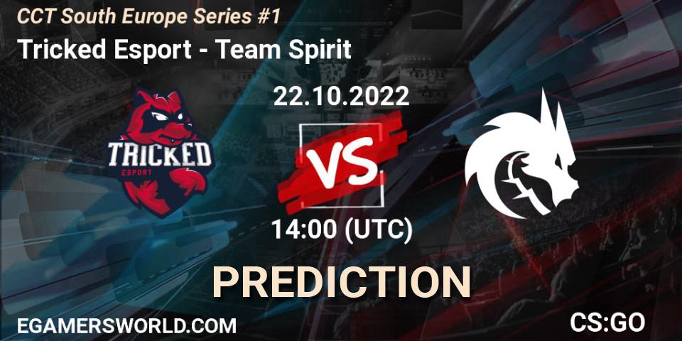 Prognose für das Spiel Tricked Esport VS Team Spirit. 22.10.22. CS2 (CS:GO) - CCT South Europe Series #1