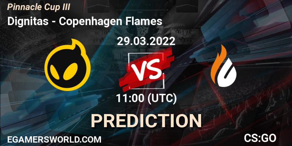 Prognose für das Spiel Dignitas VS Copenhagen Flames. 29.03.22. CS2 (CS:GO) - Pinnacle Cup #3