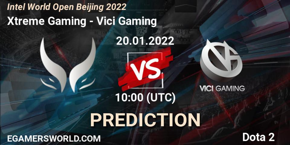 Prognose für das Spiel Xtreme Gaming VS Vici Gaming. 20.01.22. Dota 2 - Intel World Open Beijing 2022