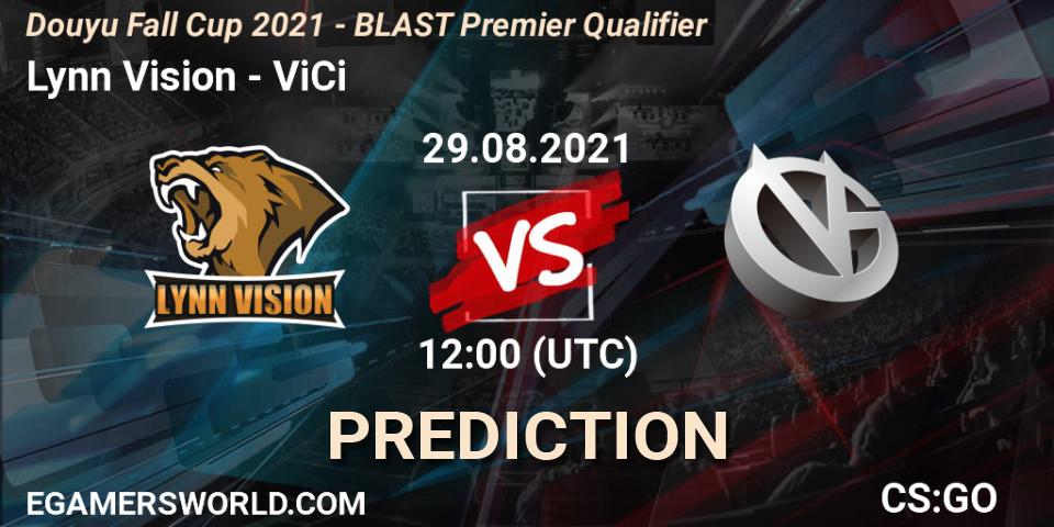 Prognose für das Spiel Lynn Vision VS ViCi. 29.08.21. CS2 (CS:GO) - Douyu Fall Cup 2021 - BLAST Premier Qualifier