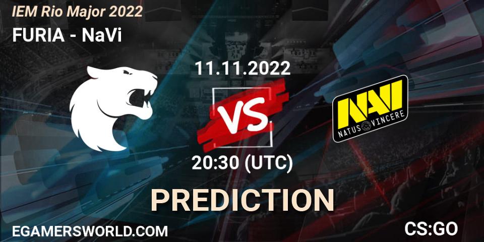 Prognose für das Spiel FURIA VS NaVi. 11.11.2022 at 20:45. Counter-Strike (CS2) - IEM Rio Major 2022