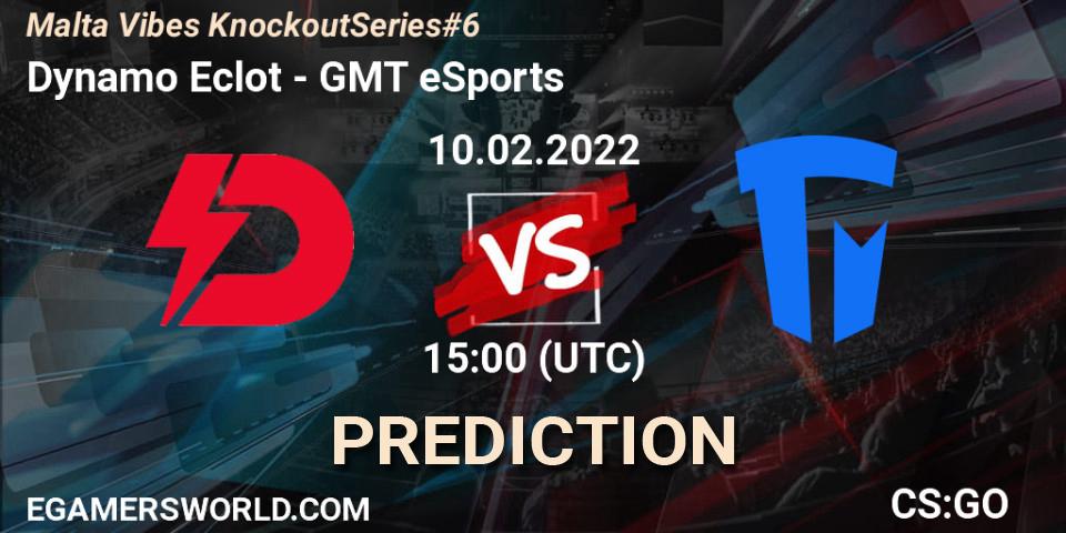 Prognose für das Spiel Dynamo Eclot VS GMT eSports. 10.02.22. CS2 (CS:GO) - Malta Vibes Knockout Series #6