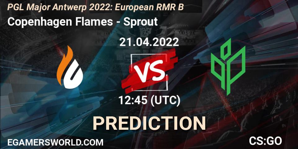 Prognose für das Spiel Copenhagen Flames VS Sprout. 21.04.22. CS2 (CS:GO) - PGL Major Antwerp 2022: European RMR B