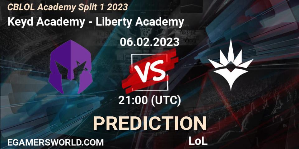 Prognose für das Spiel Keyd Academy VS Liberty Academy. 06.02.23. LoL - CBLOL Academy Split 1 2023