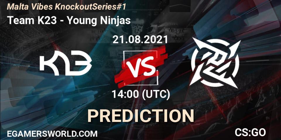 Prognose für das Spiel Team K23 VS Young Ninjas. 21.08.2021 at 14:00. Counter-Strike (CS2) - Malta Vibes Knockout Series #1