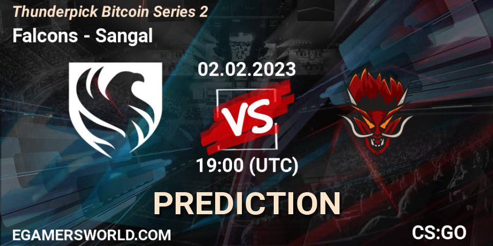 Prognose für das Spiel Falcons VS Sangal. 02.02.23. CS2 (CS:GO) - Thunderpick Bitcoin Series 2