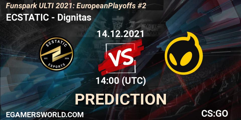 Prognose für das Spiel ECSTATIC VS Dignitas. 14.12.21. CS2 (CS:GO) - Funspark ULTI 2021: European Playoffs #2