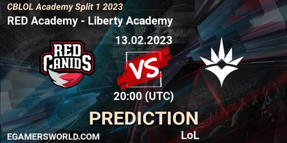 Prognose für das Spiel RED Academy VS Liberty Academy. 13.02.2023 at 20:00. LoL - CBLOL Academy Split 1 2023