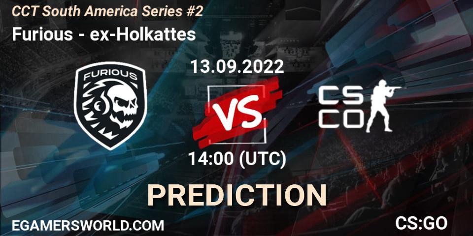Prognose für das Spiel Furious VS ex-Holkattes. 13.09.2022 at 14:00. Counter-Strike (CS2) - CCT South America Series #2