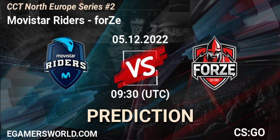 Prognose für das Spiel Movistar Riders VS forZe. 05.12.22. CS2 (CS:GO) - CCT North Europe Series #2
