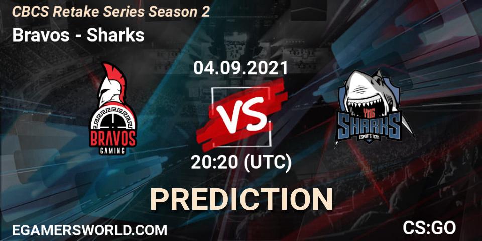Prognose für das Spiel Bravos VS Sharks. 04.09.2021 at 20:10. Counter-Strike (CS2) - CBCS Retake Series Season 2