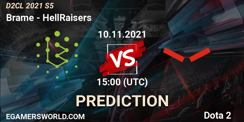 Prognose für das Spiel Brame VS HellRaisers. 10.11.2021 at 16:28. Dota 2 - Dota 2 Champions League 2021 Season 5