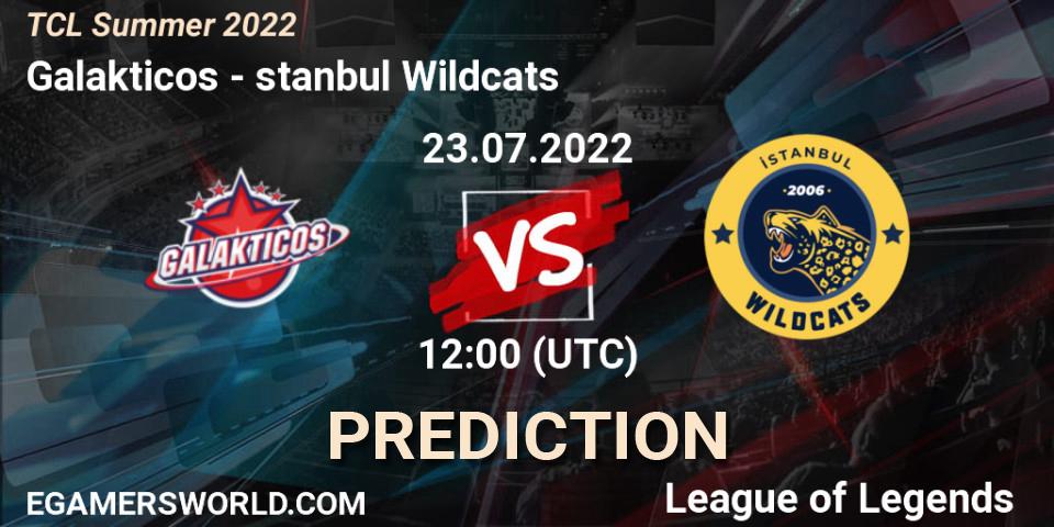 Prognose für das Spiel Galakticos VS İstanbul Wildcats. 23.07.22. LoL - TCL Summer 2022