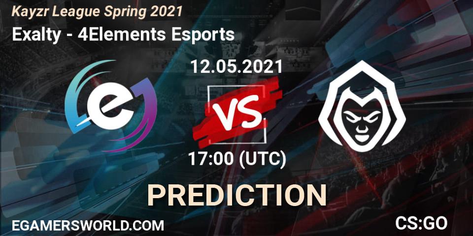 Prognose für das Spiel Exalty VS 4Elements Esports. 12.05.21. CS2 (CS:GO) - Kayzr League Spring 2021