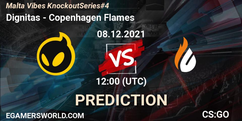 Prognose für das Spiel Dignitas VS Copenhagen Flames. 08.12.21. CS2 (CS:GO) - Malta Vibes Knockout Series #4