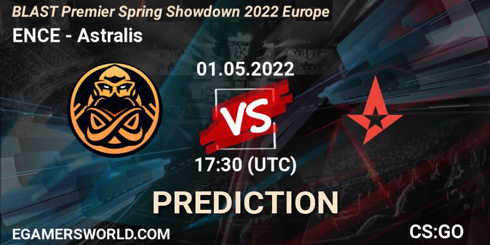 Prognose für das Spiel ENCE VS Astralis. 01.05.22. CS2 (CS:GO) - BLAST Premier Spring Showdown 2022 Europe