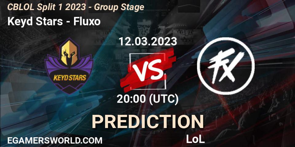 Prognose für das Spiel Keyd Stars VS Fluxo. 12.03.2023 at 20:15. LoL - CBLOL Split 1 2023 - Group Stage
