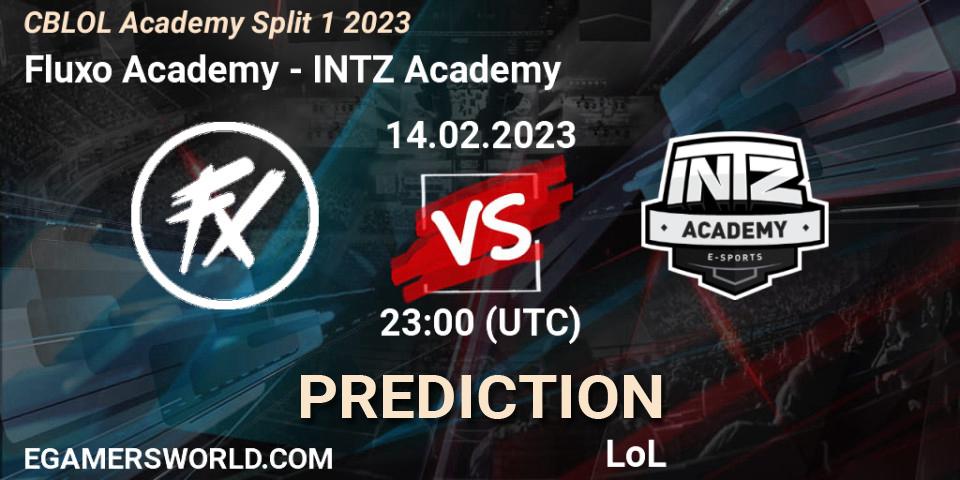 Prognose für das Spiel Fluxo Academy VS INTZ Academy. 14.02.23. LoL - CBLOL Academy Split 1 2023