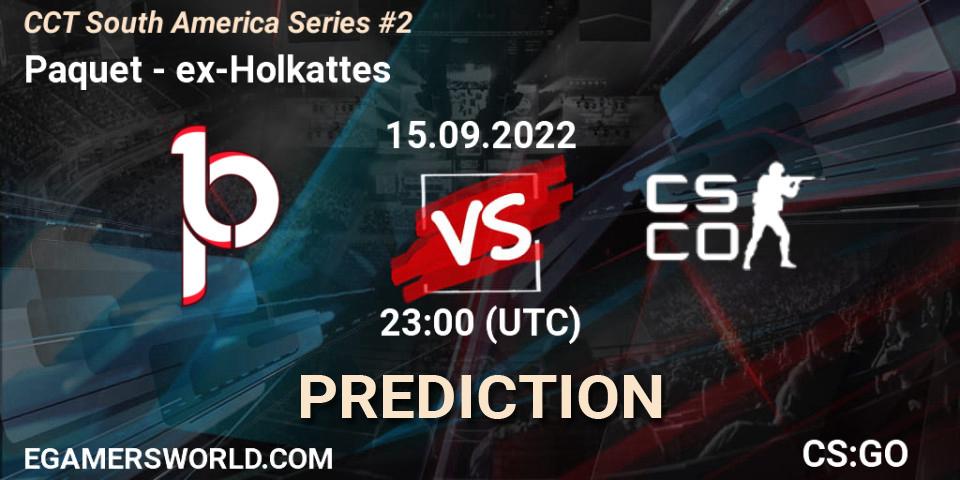 Prognose für das Spiel Paquetá VS ex-Holkattes. 15.09.2022 at 23:00. Counter-Strike (CS2) - CCT South America Series #2