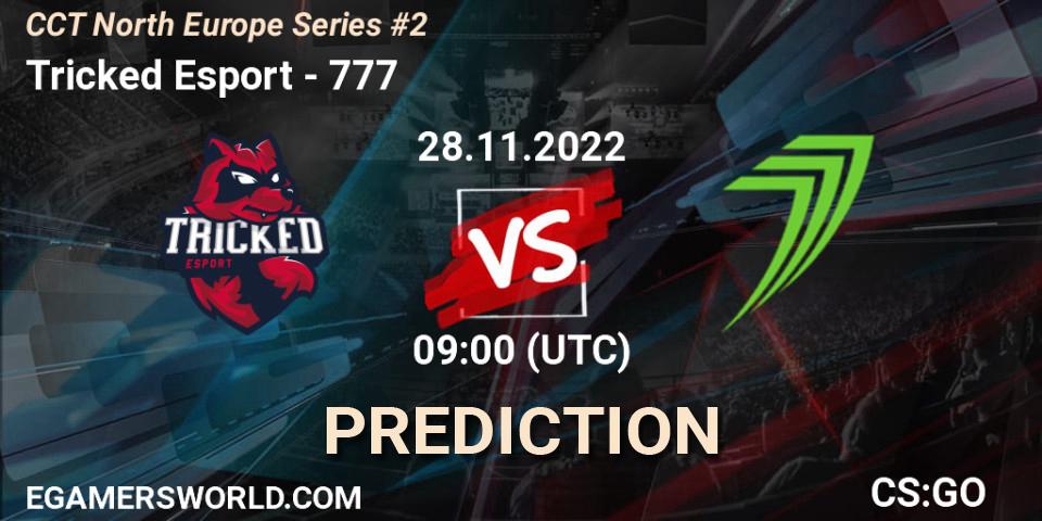 Prognose für das Spiel Tricked Esport VS 777. 28.11.22. CS2 (CS:GO) - CCT North Europe Series #2
