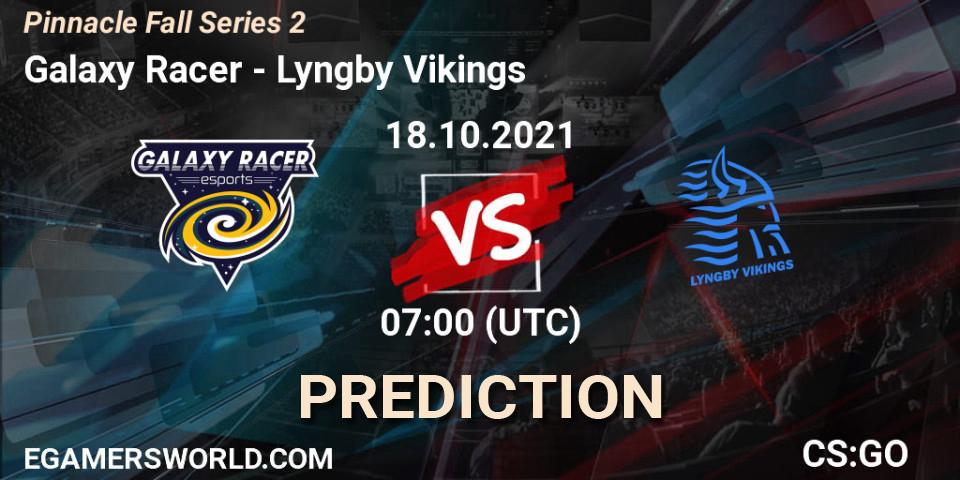 Prognose für das Spiel Galaxy Racer VS Lyngby Vikings. 18.10.21. CS2 (CS:GO) - Pinnacle Fall Series #2