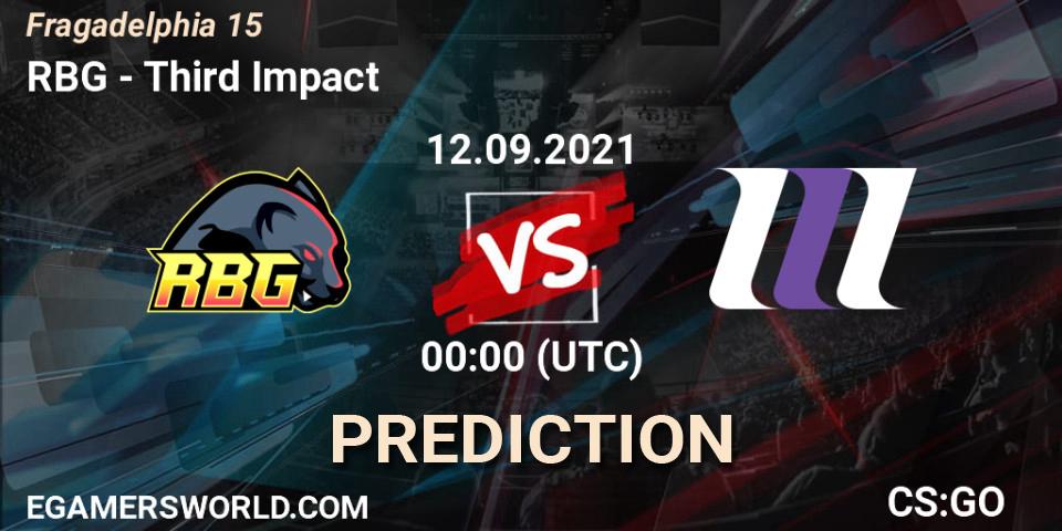 Prognose für das Spiel RBG VS Third Impact. 12.09.21. CS2 (CS:GO) - Fragadelphia 15